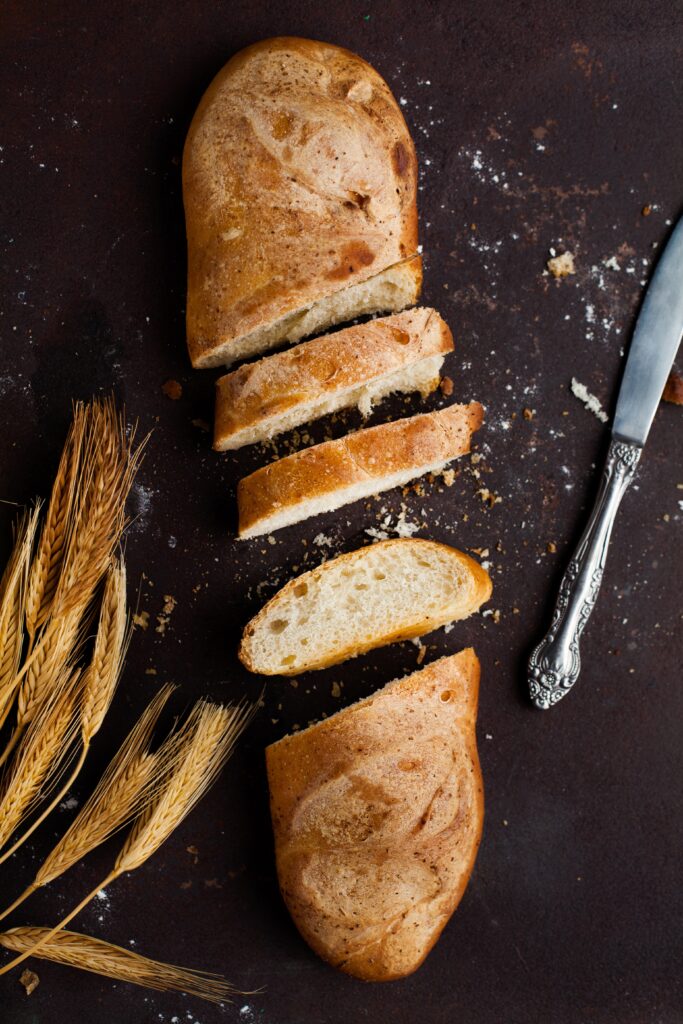 Below the crusty layer of this barley-free homemade french bread recipe lies a bread with a soft, delicate texture. This bread is the perfect addition to your favorite soups, pasta, and sandwich dishes.
