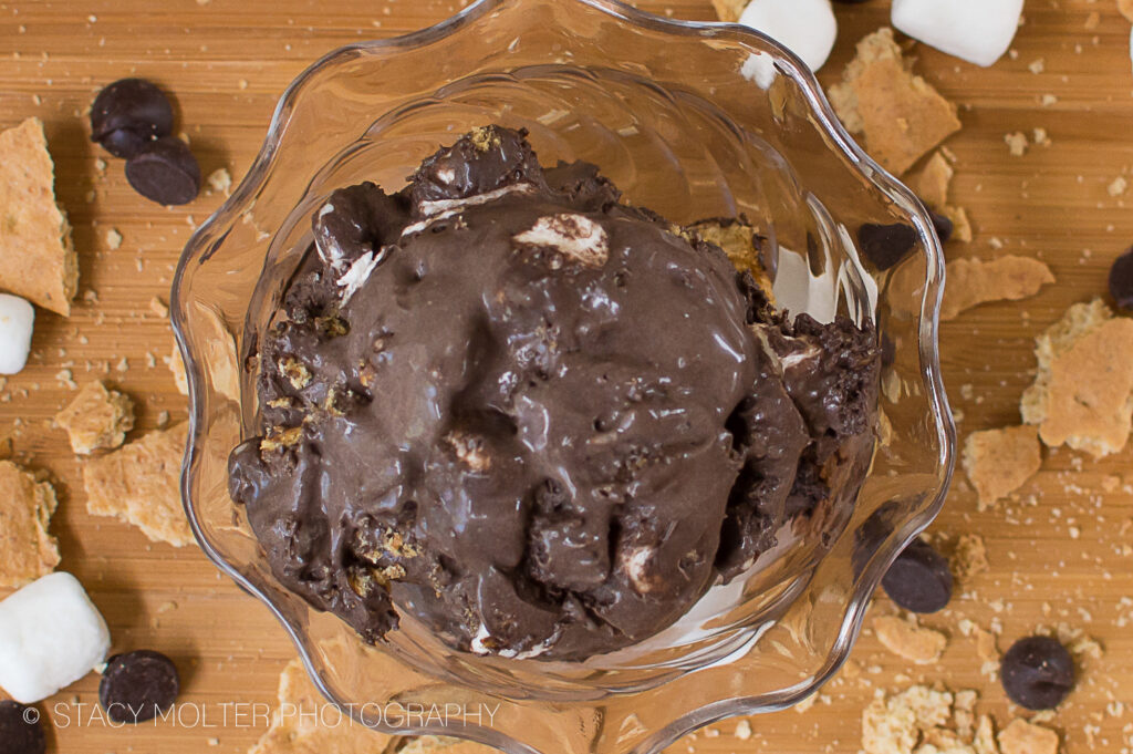 Dark Chocolate Toasted Marshmallow S'more Ice Cream