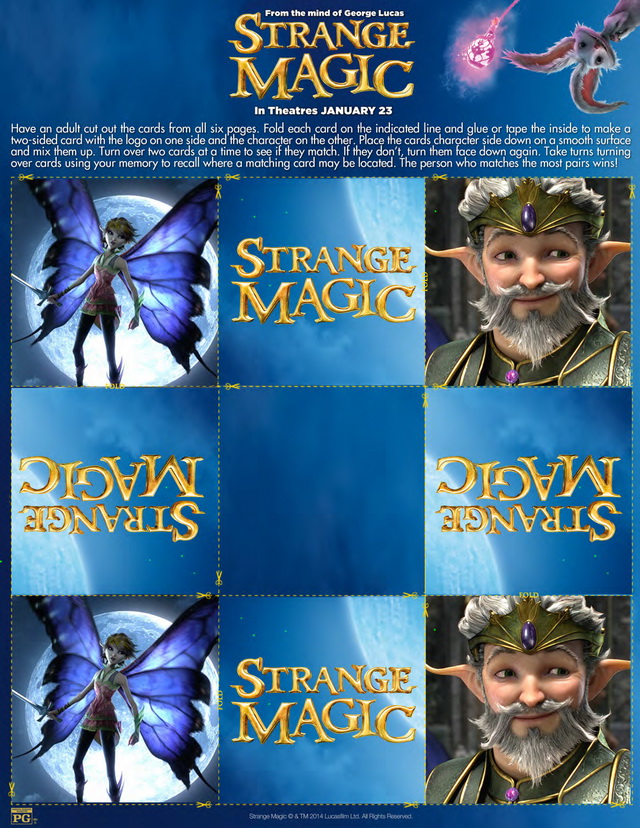 Strange Magic Activity Sheets #StrangeMagicEvent
