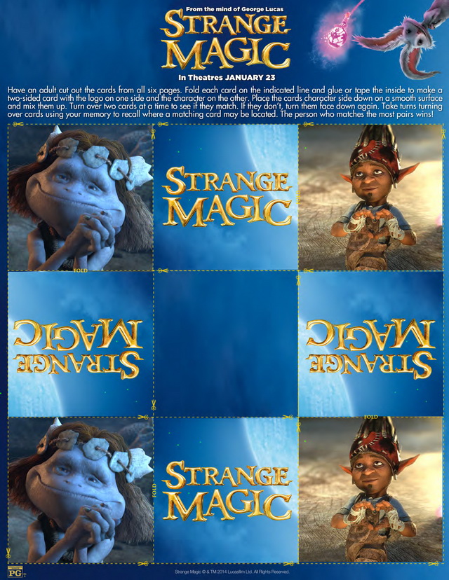 Strange Magic Activity Sheets #StrangeMagicEvent