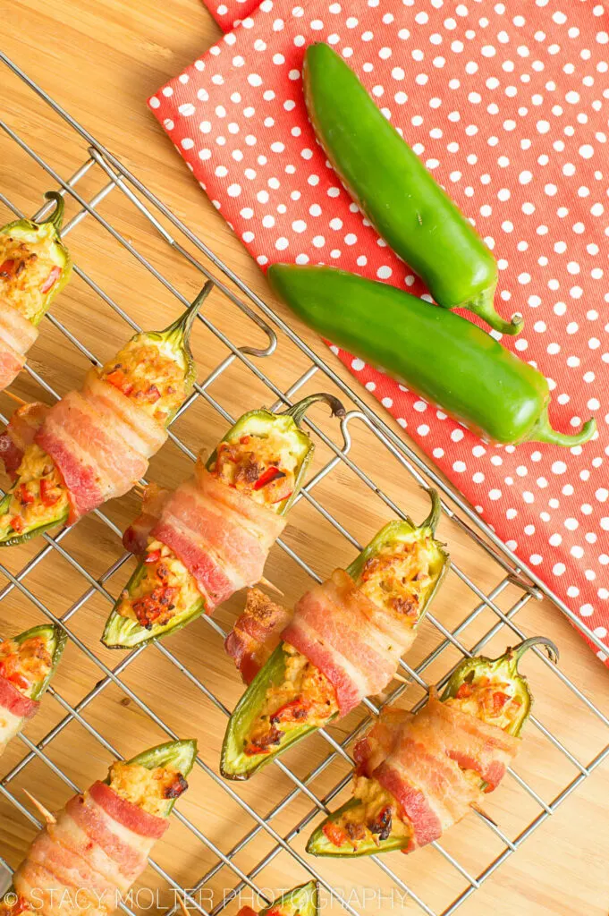 Tuna Stuffed Bacon Wrapped Jalapeno Poppers