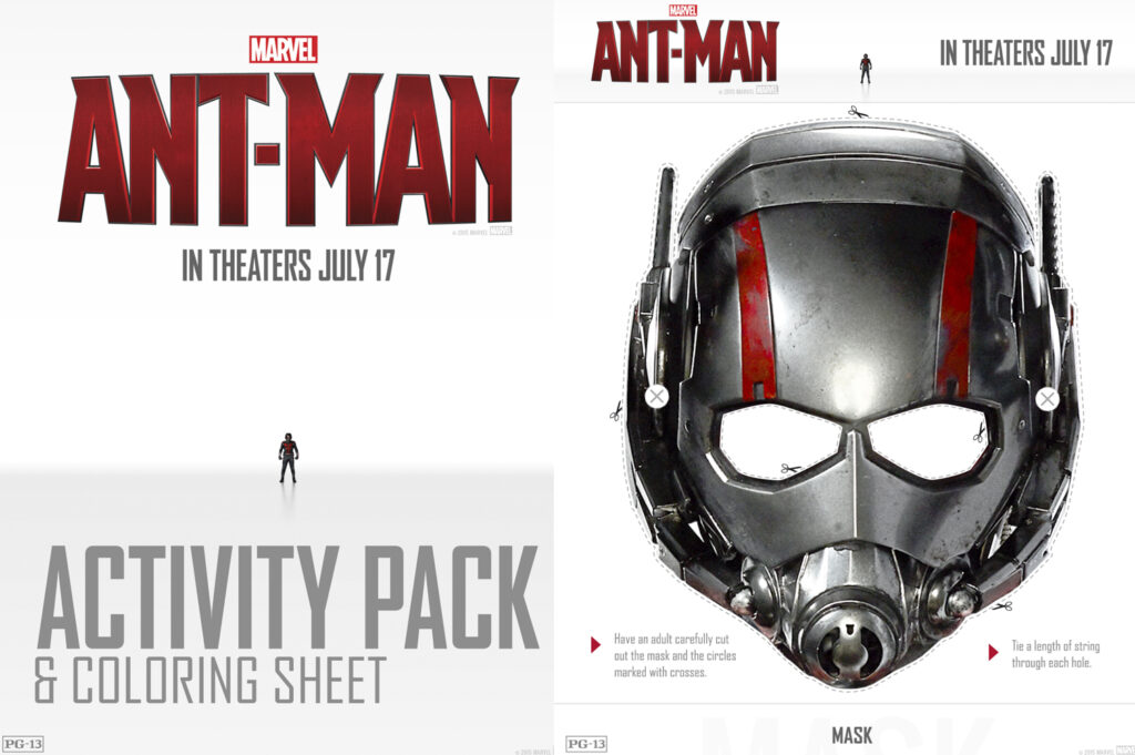 FREE Printable Ant-Man Activity Pages and Coloring Sheets
