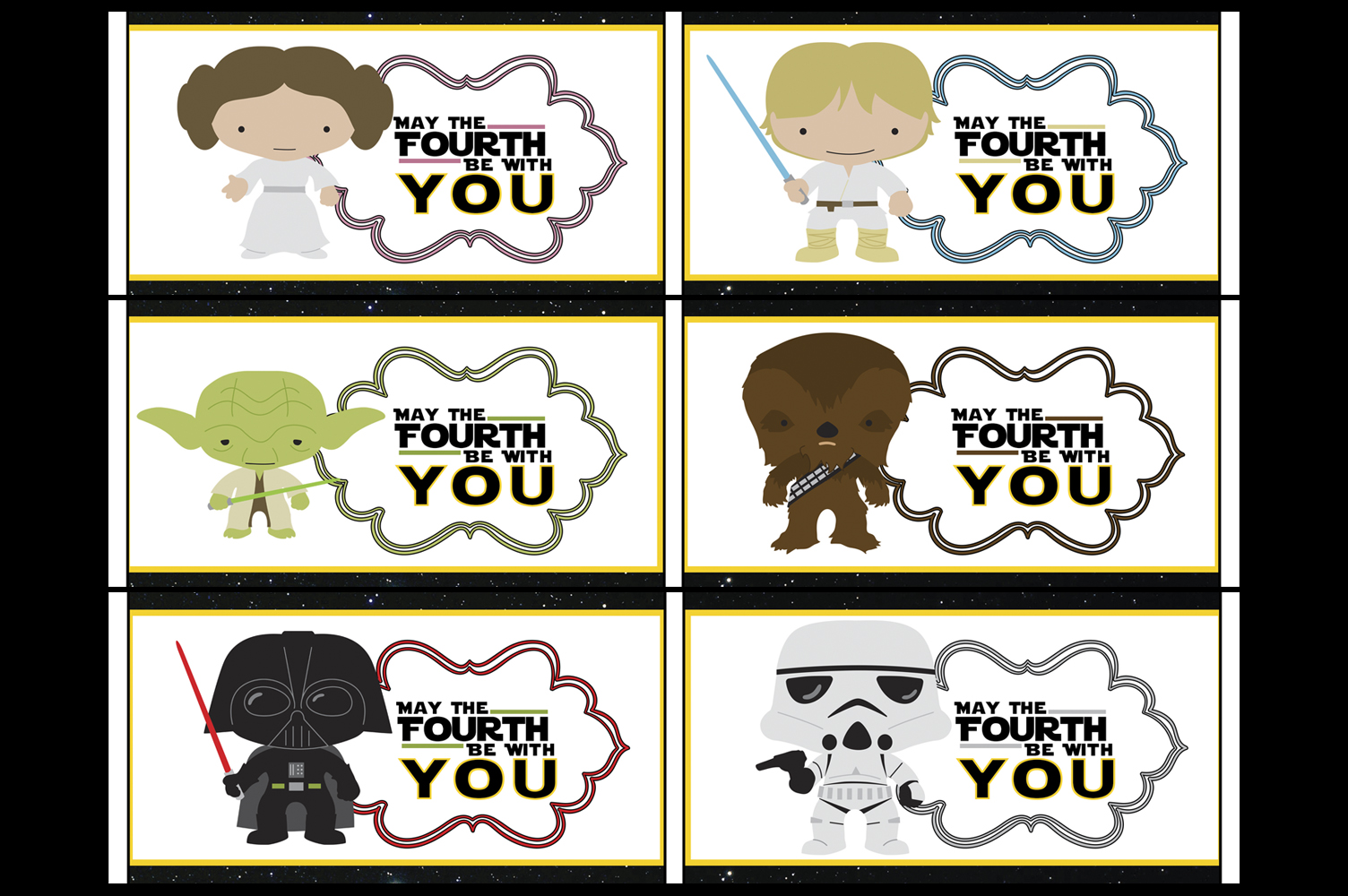 Star Wars May The Fourth Be With Your Party Printables
