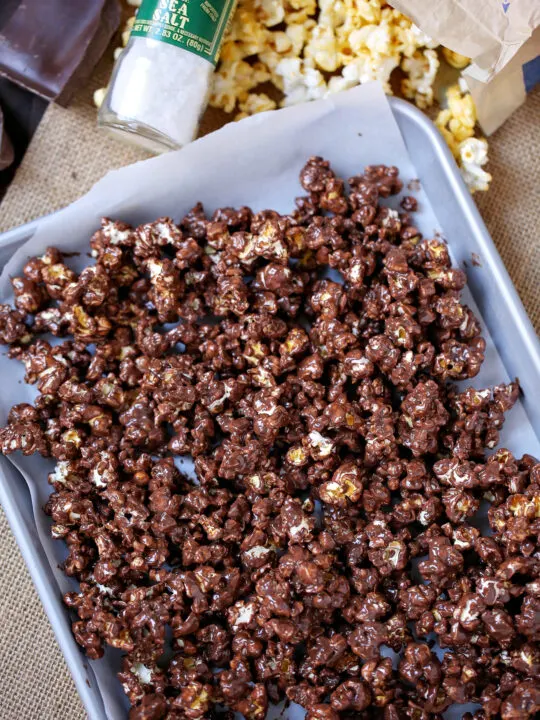 Salted Dark Chocolate Popcorn Recipe