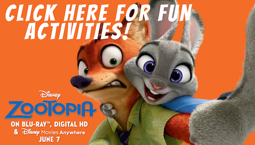 Zootopia Activity Pages