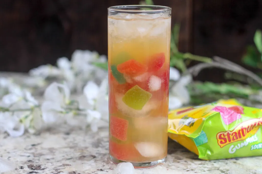 Hard Starburst Gummies Punch Cocktail