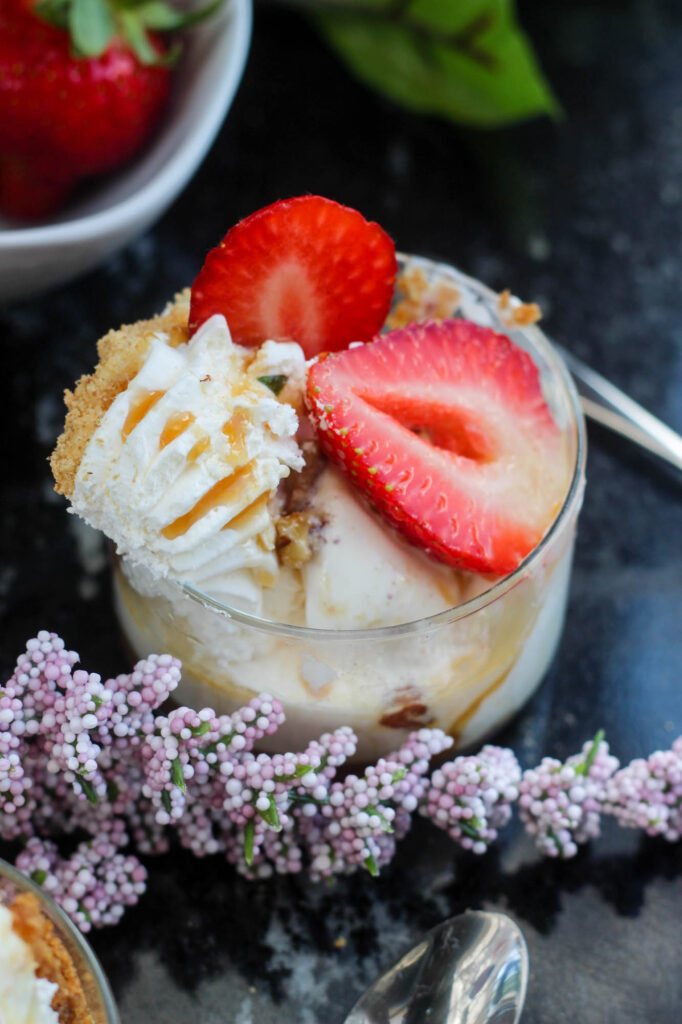 The tangy, sweet flavor of Key lime, one of the most beloved summer flavors, comes to life in this refreshing Key Lime Ice Cream with Bourbon & Strawberry recipe.