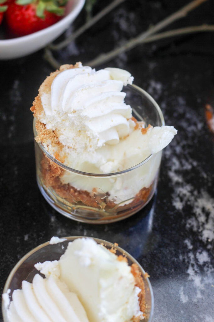 Key Lime Ice Cream with Bourbon & Strawberry