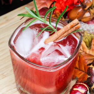 Spiced Cider & Cranberry Bourbon Cocktail