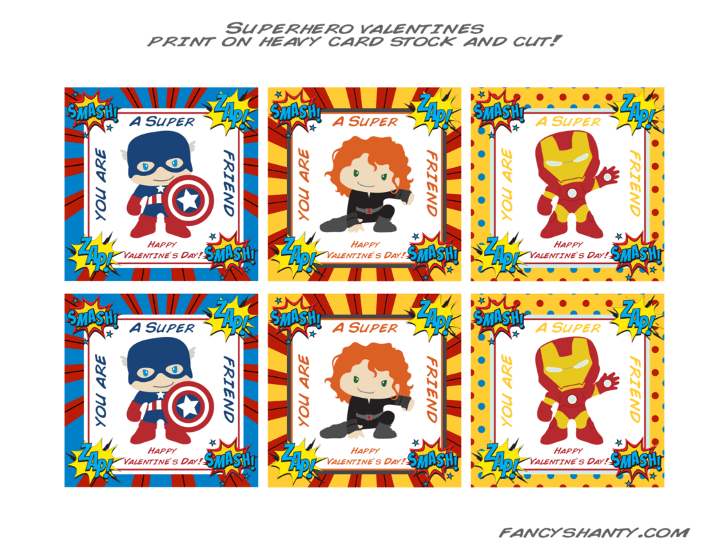Super Hero Valentine Cards: The Perfect Gift for Your Little Hero