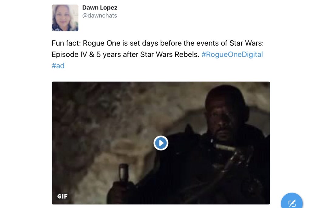 Rogue One Twitter Party - Rebels vs Empire
