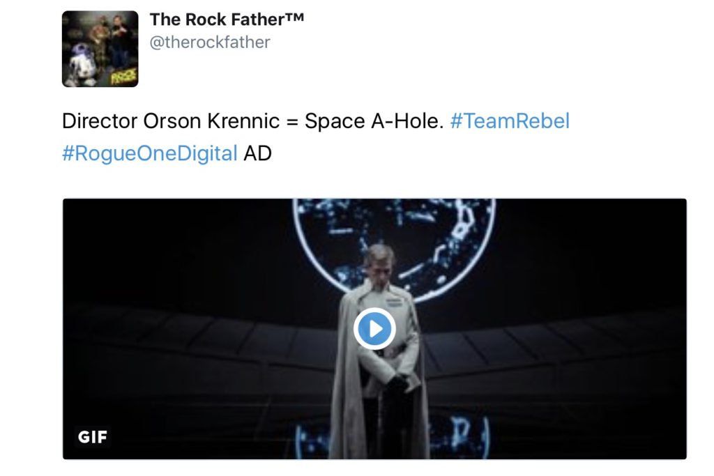 Rogue One Twitter Party - Rebels vs Empire