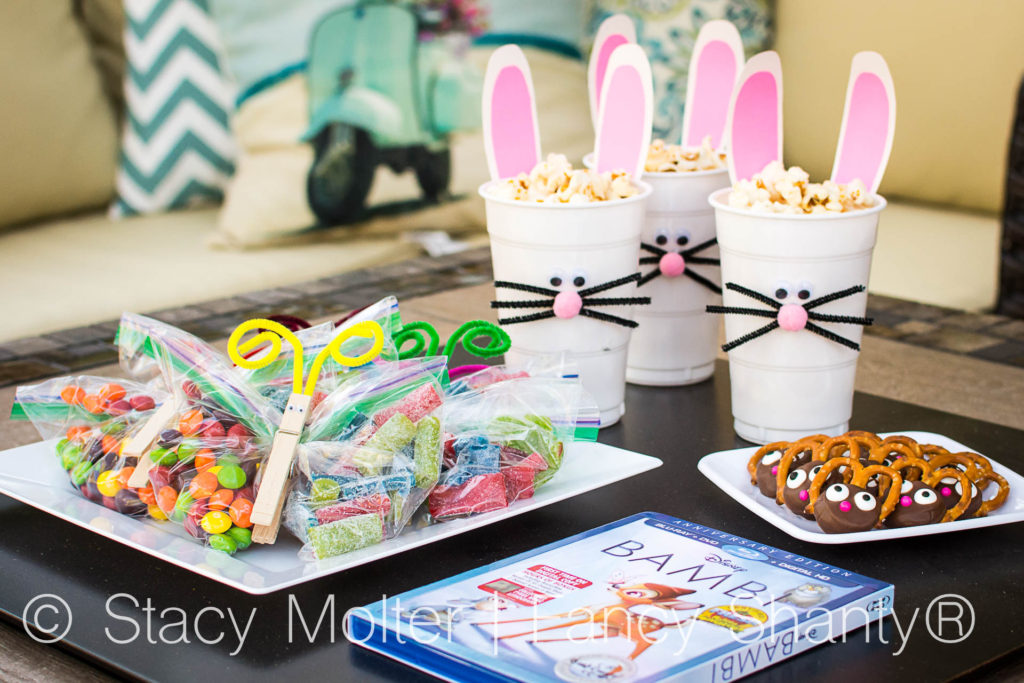 Outdoor Screening with Bambi Themed Party Ideas