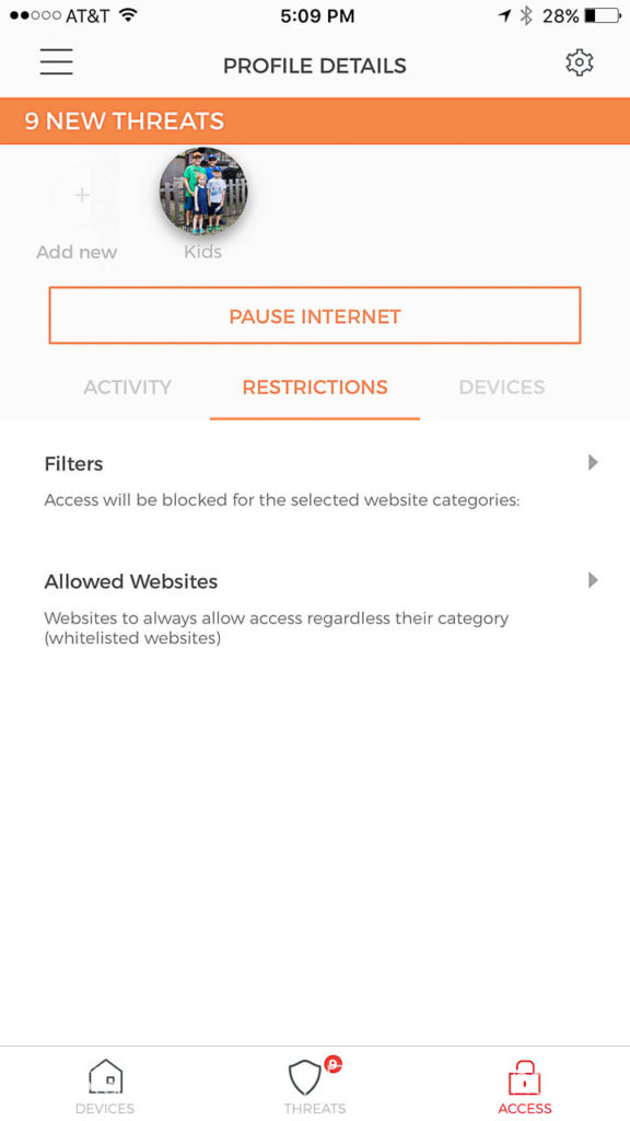 Cujo Smart Firewall with Parental Controls