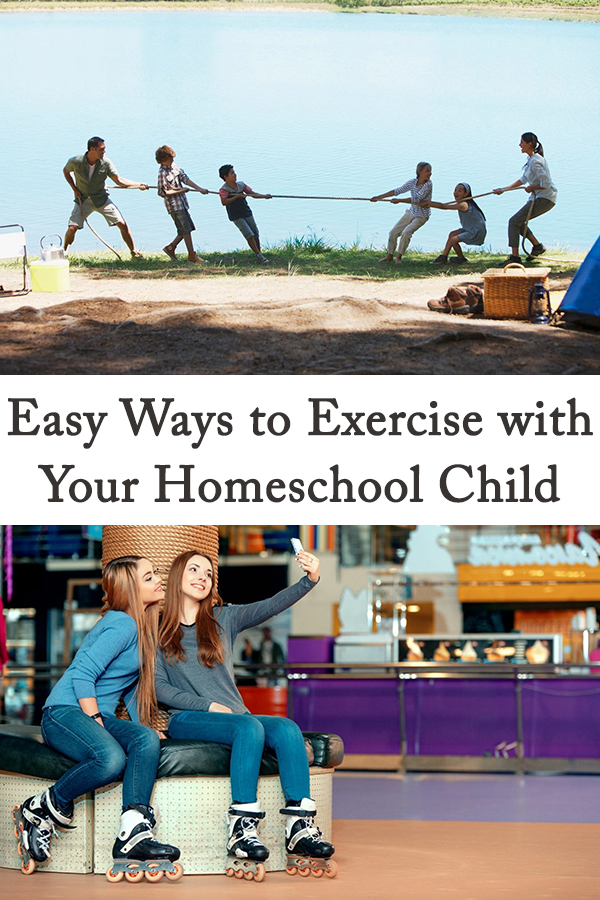 It’s time to get moving! When you’re homeschooling your child, it’s so easy to just get in a sit and get routine. There’s work to be done, but physical education is just as important as mental knowledge acquisition. Here are some easy ways to exercise with your homeschool child that will get you moving and help you both have fun!