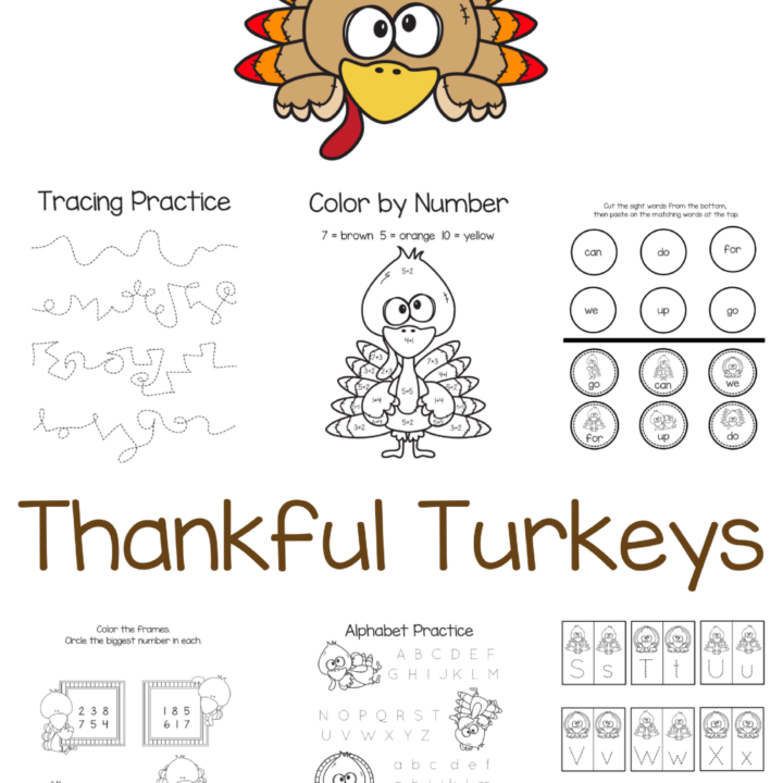 Thankful Turkeys - Free Thanksgiving Printables