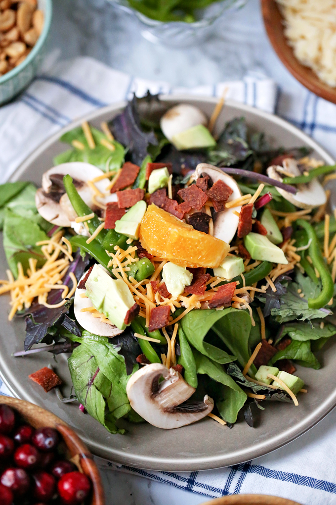 Making a delicious salad any time of day is easier than you think. Check out these 3 easy salad recipes, Cranberry & Pecan, Hearty Veggie & Citrus, and our popular Power Salad, perfect for brightening up any meal.