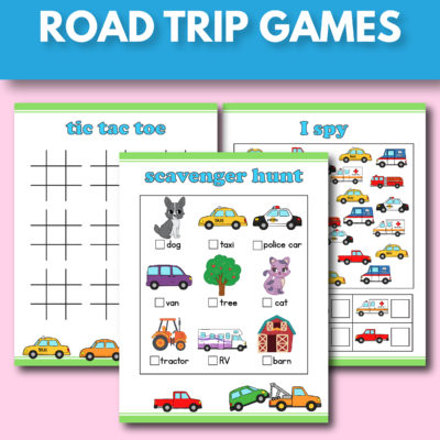 Free Printable Road Trip Games for Kids: Keep Your Little Ones ...