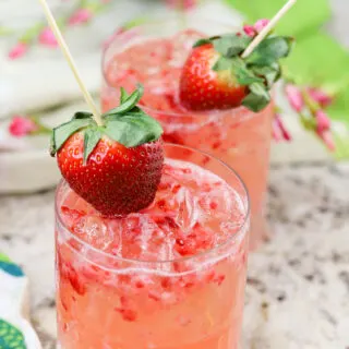 Frozen Strawberry Lemon Mimosas