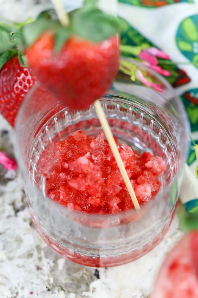 Frozen Strawberry Lemon Mimosas