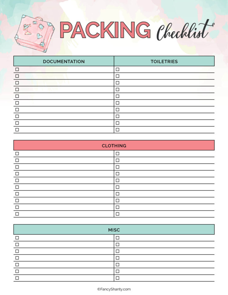 Free Printable Travel Planner: Tips For An Unforgettable Vacation ...