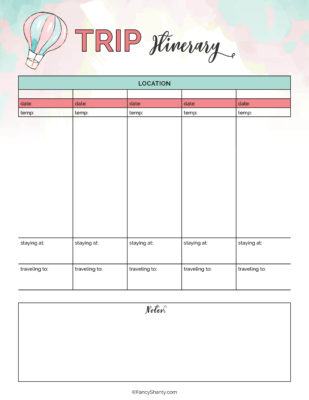 Free Printable Travel Planner: Tips for an Unforgettable Vacation ...