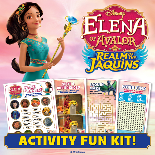 Elena of Avalor Activity Pages