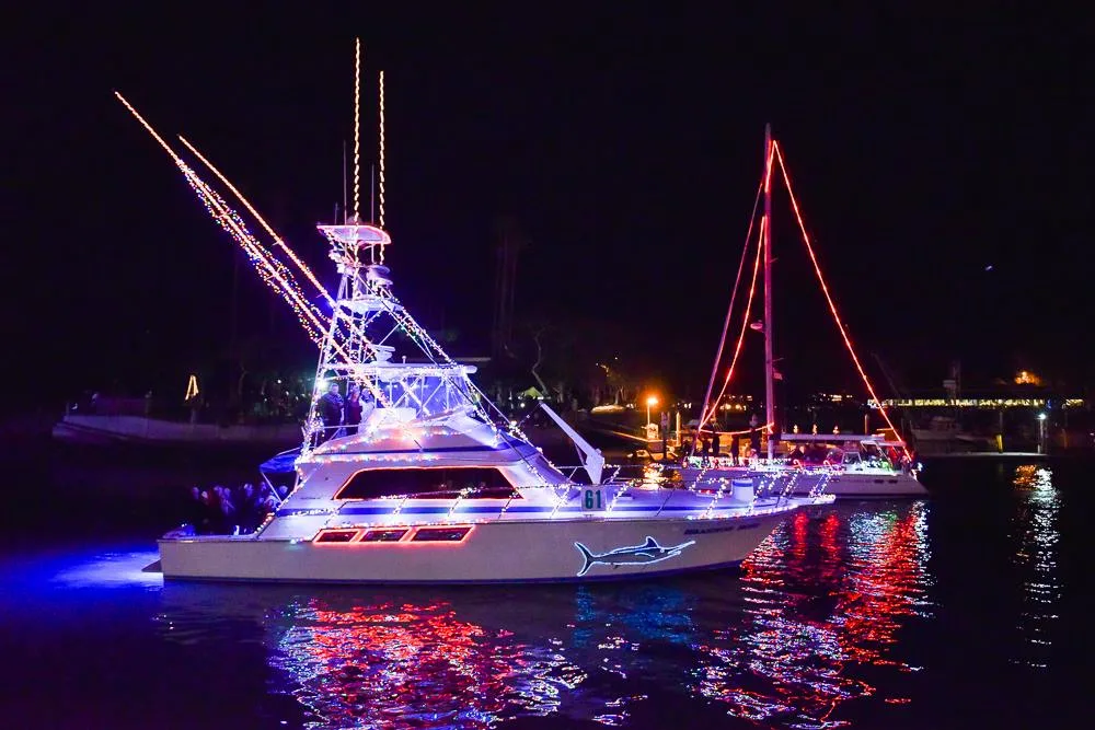Dana Point Harbor Boat Parade of Lights - A Western Wonderland