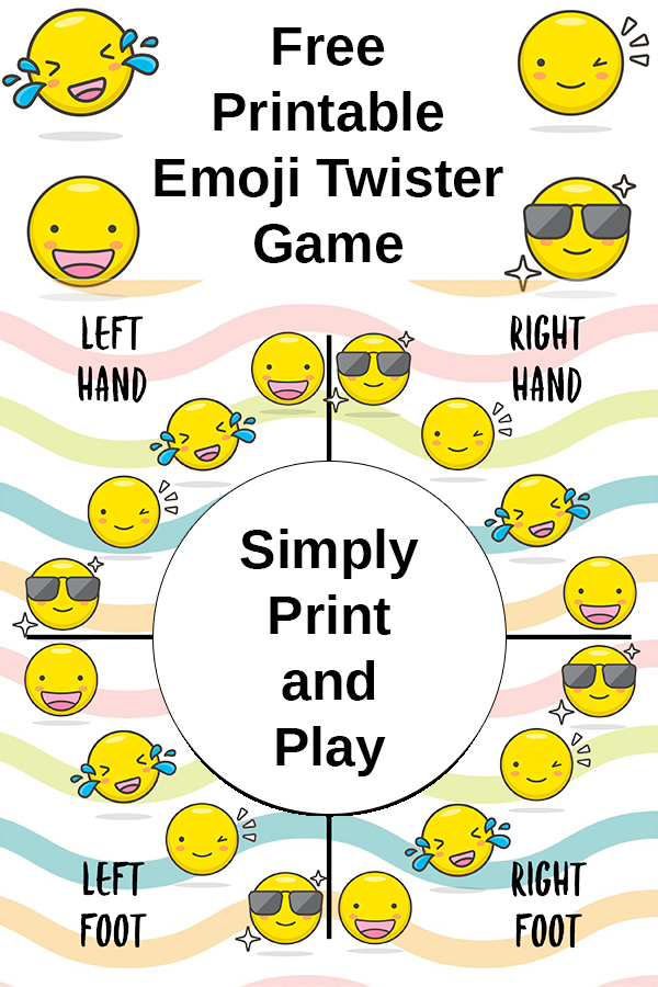 Free Printable Emoji Twister Game