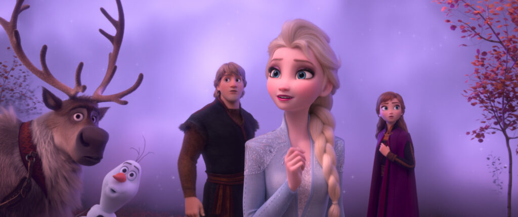 FROZEN 2 - In Walt Disney Animation Studios’ “Frozen 2, Elsa, Anna, Kristoff, Olaf and Sven journey far beyond the gates of Arendelle in search of answers. Featuring the voices of Idina Menzel, Kristen Bell, Jonathan Groff and Josh Gad, “Frozen 2” opens in U.S. theaters November 22. © 2019 Disney. All Rights Reserved.
