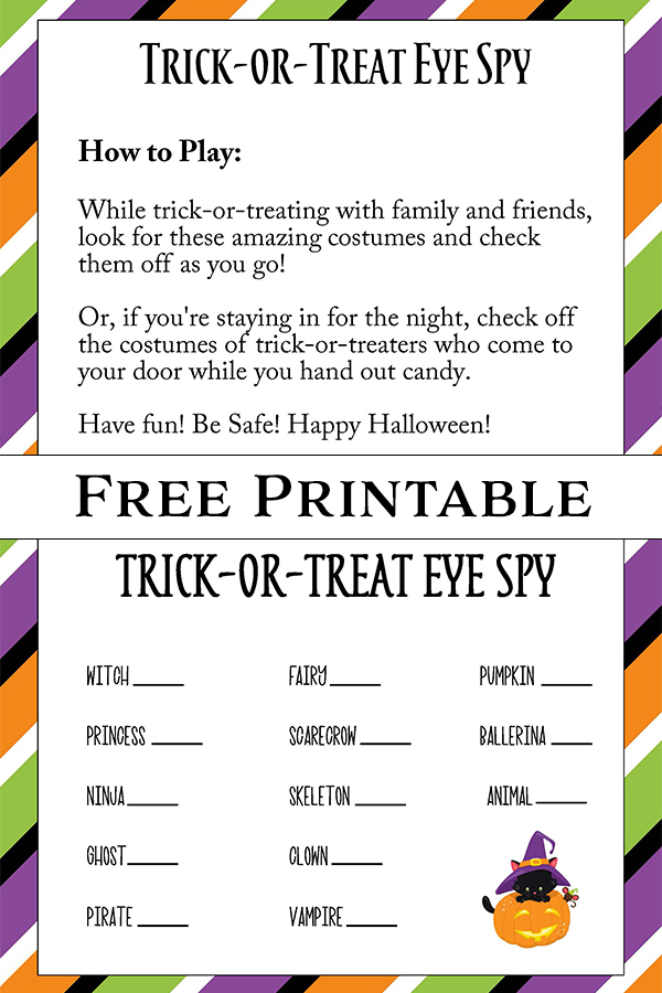 Free Printable Halloween Eye Spy Game: Fun Activity for Kids