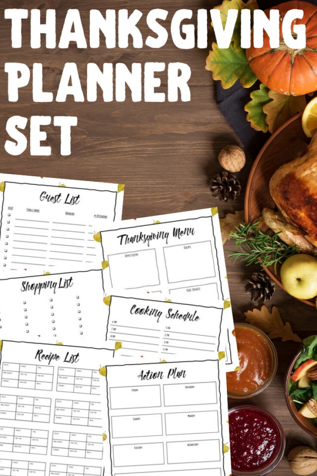 Free Printable Thanksgiving Dinner Planner - California Unpublished