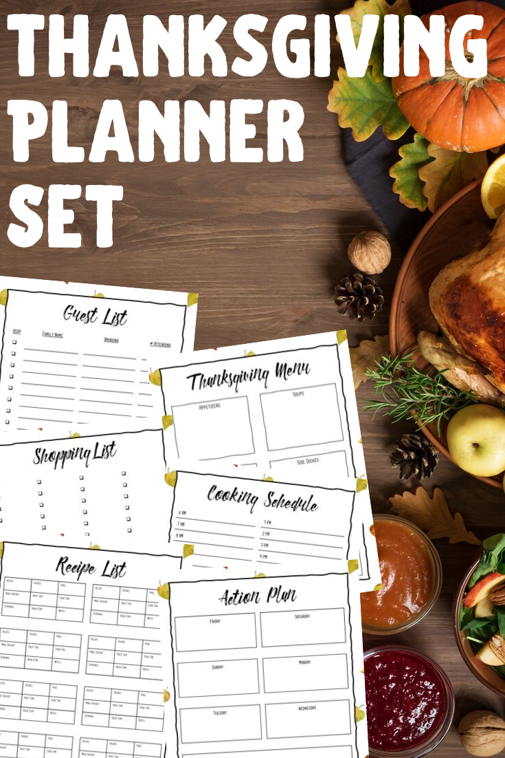 Free Printable Thanksgiving Dinner Planner