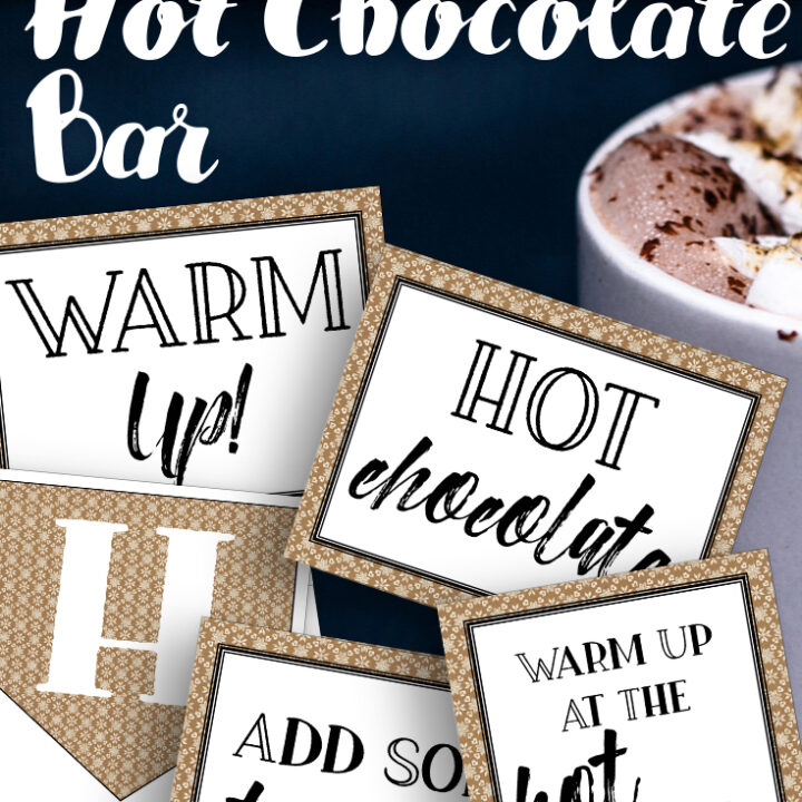 Free Printable Hot Chocolate Bar Kit