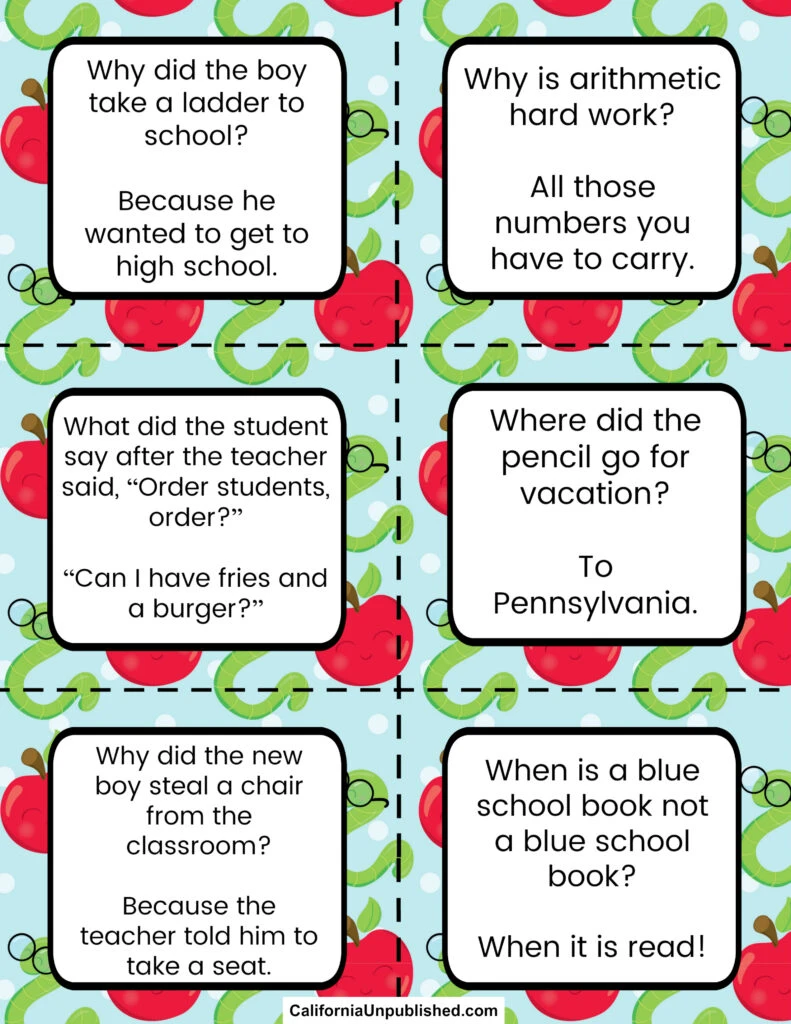 Free Printable School Lunch Notes