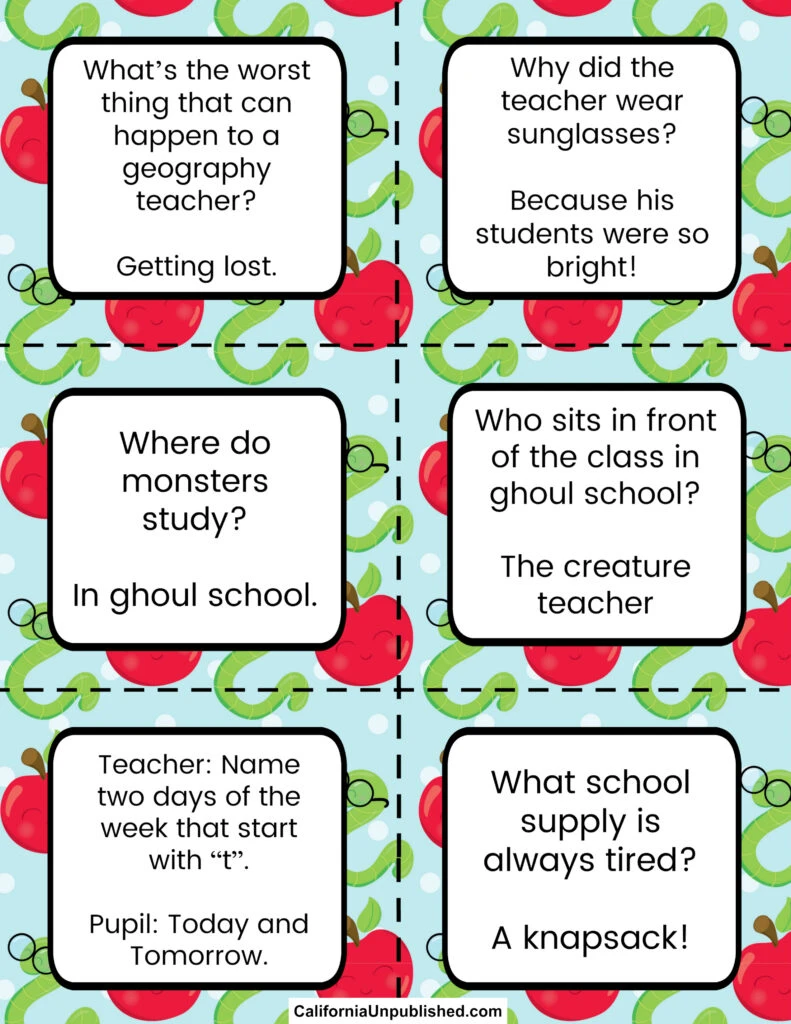 Free Printable School Lunch Notes