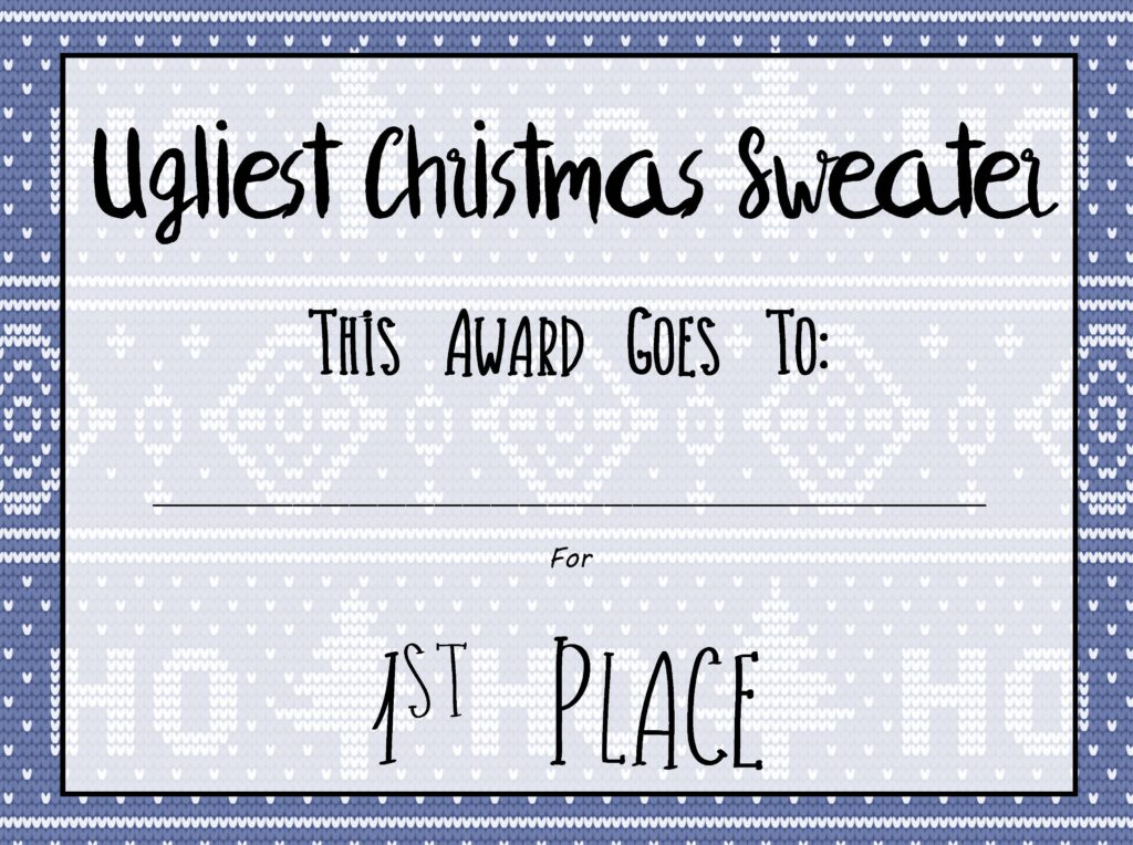 Free Printable Ugly Christmas Sweater Party Kit: Get Ready to Celebrate in Style!