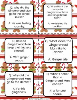 Free Printable Gingerbread Man Lunch Box Notes - California Unpublished