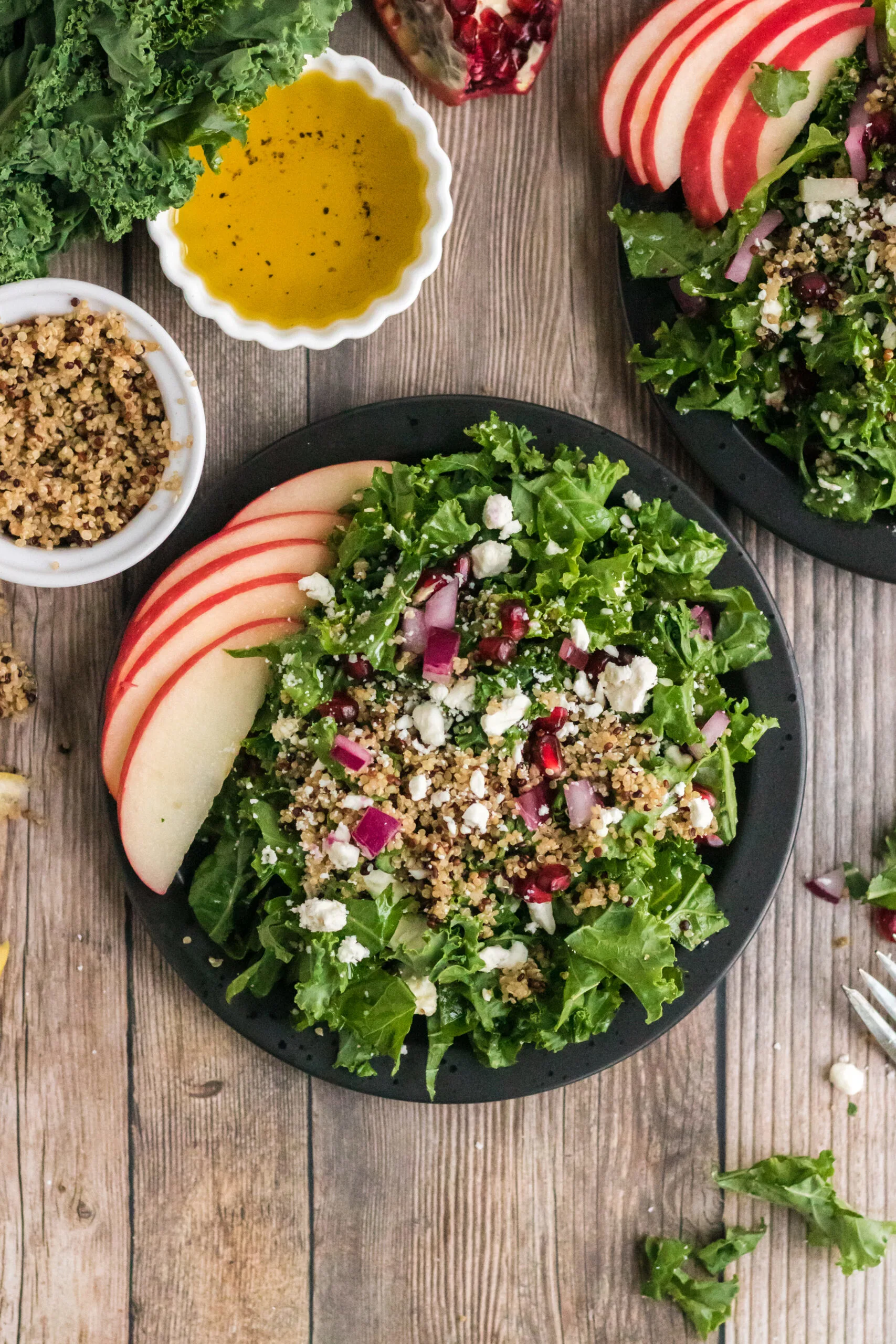 Kale and Quinoa Salad Recipe with Simple Lemon Dressing