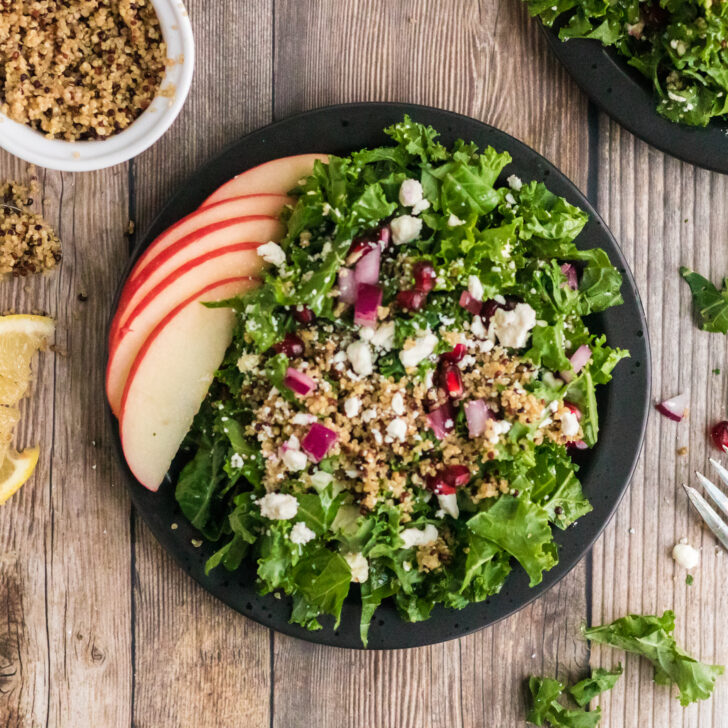 Kale and Quinoa Salad Recipe with Simple Lemon Dressing