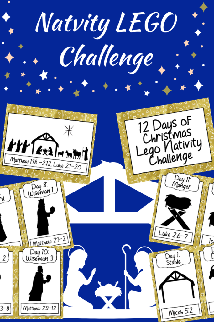 Celebrate the 12 Days of Christmas with your kids this holiday season with this free printable LEGO Nativity Challenge, perfect for helping kids learn about the true meaning behind this holiday season.