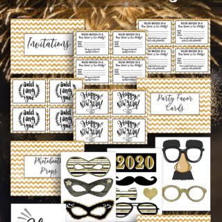 Printable New Year's Party Kit: Celebrate in Style with DIY Decorations and Games