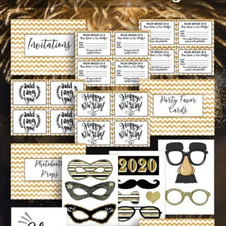 Printable New Year's Party Kit: Celebrate in Style with DIY Decorations and Games