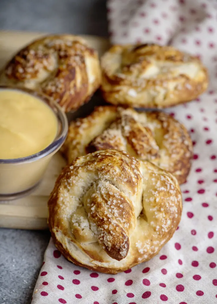 Biscuit Pretzels - Easy Homemade Soft Pretzel Recipe 1 These biscuit pretzels are our favorite easy homemade soft pretzel recipe. They come hot and fresh from the oven with a side of warm, gooey cheese. Life just got better. You can thank me later.
