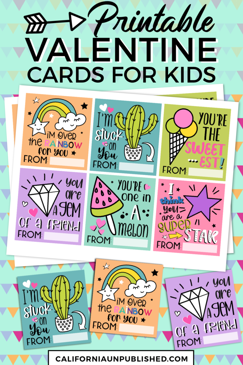 Free Printable Valentine Cards for Kids: Fun and Easy DIY Ideas ...