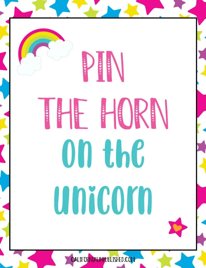 The Best Unicorn Birthday Party Ideas - Free Printable Unicorn Games