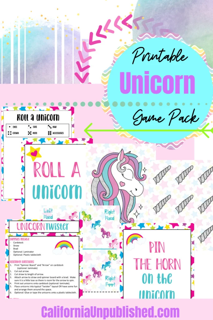 Throw the best unicorn birthday party ever with our set of free printable unicorn game pack, jam packed with unicorn games that will make your child's party magical.