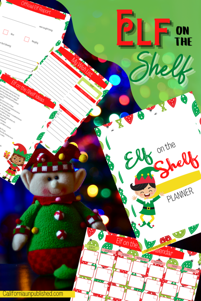 Free Printable Elf on the Shelf Planner: Plan Your Elf Shenanigans with the Elf on the Shelf Planner