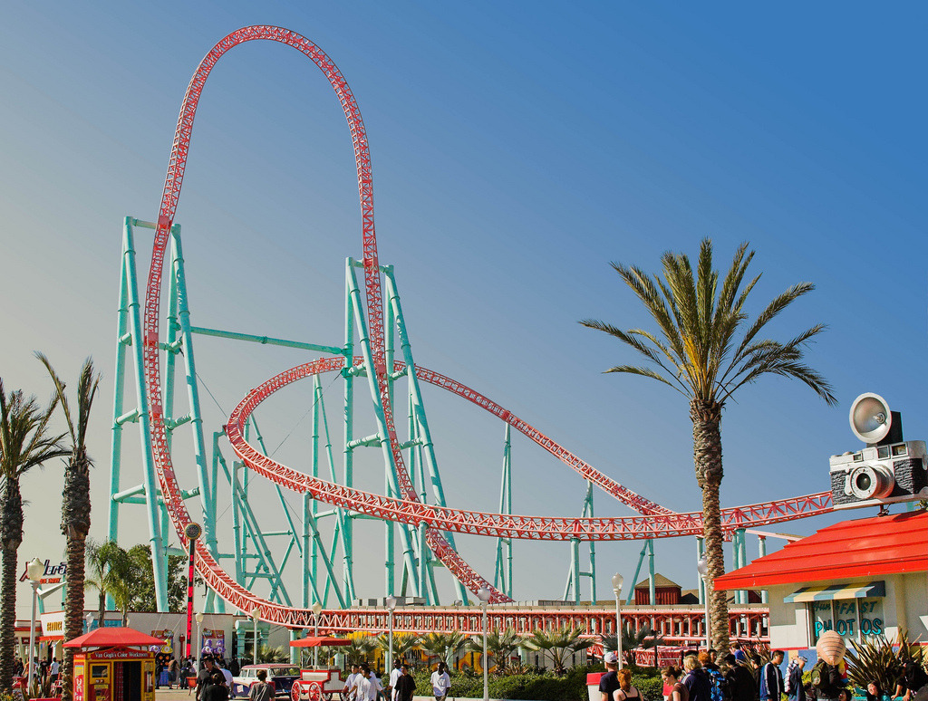 Xcelerator - California is home to many world-renowned amusement parks boasting some of the best roller coasters in the U.S. Here are 10 best roller coasters in California: