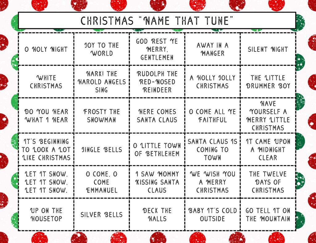 Christmas Name That Tune: A Fun Holiday Game for All Ages